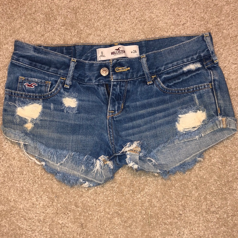Hollister Low Rise Jean Shorts Size 0